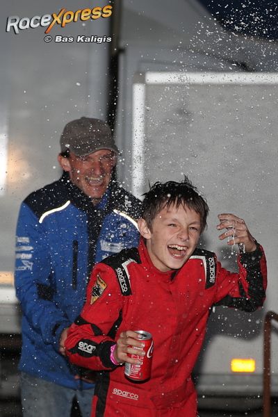 Jordi van Gorkom champagne douche